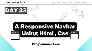Day 22 - Create A Responsive Navbar