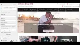 Photography WordPress Theme FPhoto Snap Pro