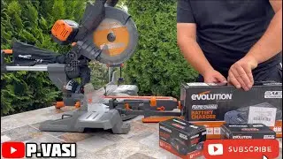 Fierastrau circular stationar fara fir Evolution R255SMS-DB-Li 18V Li-Ion EXT