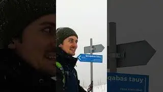 Как выглядит перевал Каскабас зимой. Наш опасный поход выходного дня в тумане. 
