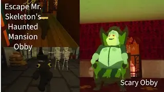 Escape Mr. Skeleton's Scary Mansion Obby l Roblox Scary Obby