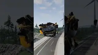 High Speed Car Crash BeamNG || Bugatti