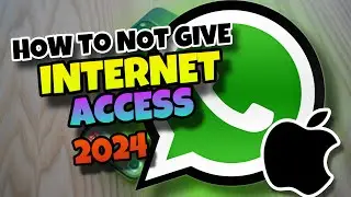 👉 HOW to NOT GIVE INTERNET ACCESS to WHATSAPP in IPHONE 🔥 2024