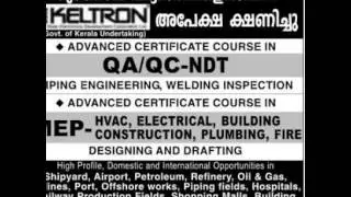 KELTRON-QA/QC-NDT,MEP-COURSE-THRISSUR