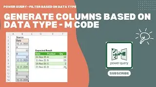 Generate Multiple Columns from One Column Table based on Data Type - Power Query