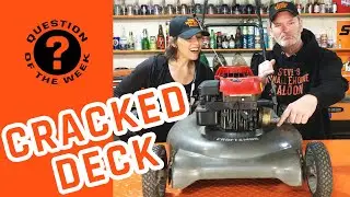Why Did The DECK On My Lawn Mower CRACK? PLUS BLOOPERS