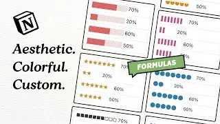 Hidden Tricks ✨ Create Customizable Notion Progress Bars | Colorful, Emoji, Cool Symbols