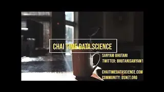 Chai Time Data Science Launch Announcement