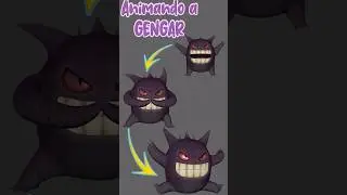 Animation Gengar Fuego Fatuo #tutorial #3dart #modelo3d #animation #pokemon #pokemongo #short