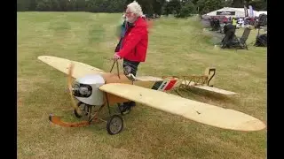 VICKERS BLERIOT 22 RC MONOPLANE - 140cc 3W FLAT TWIN PETROL ENGINE - DAVE AT WESTON PARK - 2022