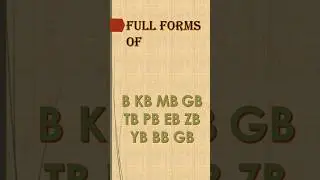 Storage Size Full Form #fullforms #fullformshorts #storage