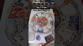Can I finish it in one day? - Day 7 of the 9000 Piece Puzzle 🧩