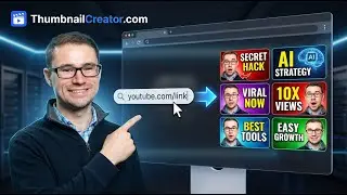 Create YouTube Thumbnails with AI from the Video URL with ThumbnailCreator.com AI Thumbnail Creator