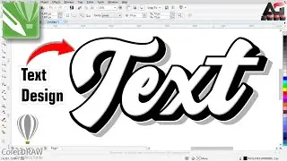CREATE Amazing Black & White 3D Text Effects in Corel Draw! | Corel Draw Tutorial