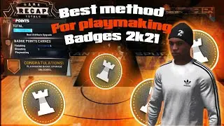 NBA 2K21 - How To GET PLAYMAKING BADGES IN ONE DAY (EASIEST/BEST METHOD)