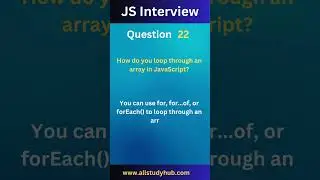 loop in javascript #allstudyhub #javascriptinterview #javascript #youtubeshorts #shorts