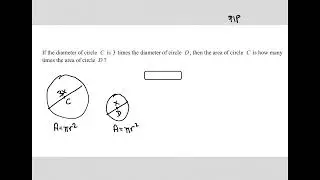 If the diameter of circle C is 3 times the diameter of circle D, then the area of circle C is how...