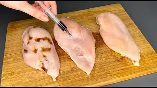 Просто возьмите шприц и любое мясо будет вкусным и сочным, даже куриное филе!
