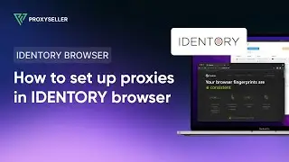 Proxy settings in IDENTORY anti detect browser