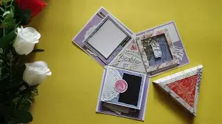 DIY Friendship Day Explosion Gift box • Triangular Explosion Box • #explosionbox #friendshipday