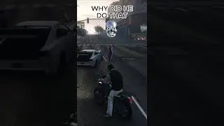 WHY DID HE DO THAT #gta #gtaonline #funny #gaming #memes #glitch #gtaglitches #gtav #mod #shorts