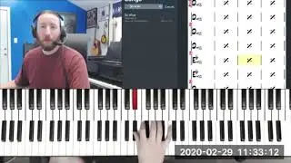 Online Piano Lesson Snippet - improvisation with iRealPro