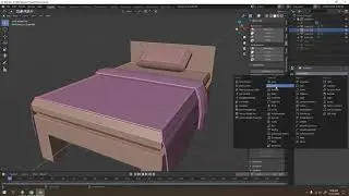 Making Bed in Blender 2.90