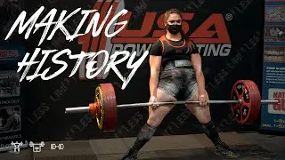 646KG/1424.2LBS American/Unofficial World Record Total @ 84KG | Amanda Lawrence