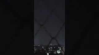 Thunder strom over the city line...