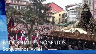 Sanjuaninos. Emocionantes momentos de la Cofradia de San Juan Evangelista de Avilés