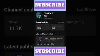 yei surya ff channel No subscribers 💔 | #freefire #shorts #subscribe