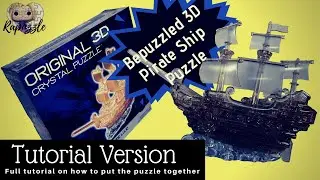 Bepuzzled 3D Crystal Puzzle- Pirate Ship- Tutorial Version