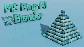 마이크로소프트 Bing AI x 블렌더 3D 모델링 기초 영상