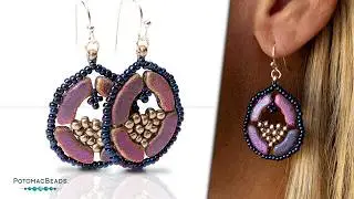 Hen's Egg Earrings - DIY Jewelry Making Tutorial by PotomacBeads