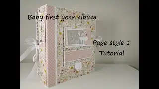 Baby first year - page style 1 - tutorial
