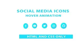 Social Media Icon Hover Effects Using FontAwesome Icon | Tutorials Design