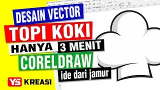 Create a chef hat vector design idea from mushroom shapes