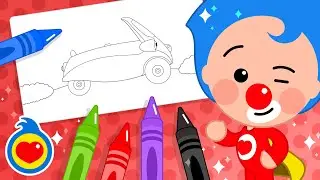 Let's Color Toonie The CAR 🎨Playful Learning ♫ Plim Plim - The Kindness Hero