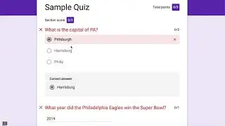 Creating a Quiz in Google Forms