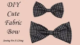 Make a fabric bow in any size