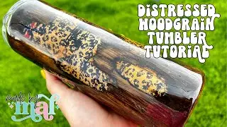 Distressed Wood Grain Patriotic Tumbler Tutorial