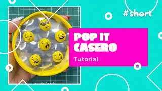 Homemade emoji pop-it with foam rubber