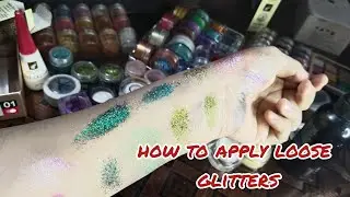 HOW TO APPLY LOOSE GLITTERS???|| TYPE OF GLITTERS  | ITSHUNNYMAKEUP