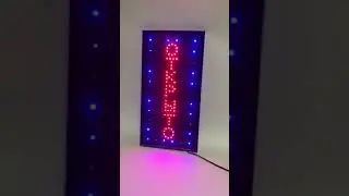 Вывеска ОТКРЫТО вертикальная 45х28см texsklad.com.ua/тел.0967070698