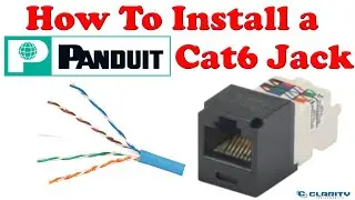 How to install a Panduit Cat6 jack on an UTP cable | Learn in 3 minutes
