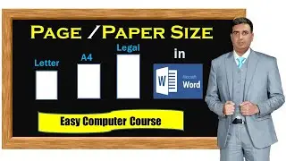 page size increase in word | page size for printer | page size in ms word | how to set paper size |