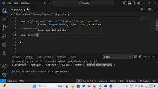 How to insert a new element in a list in any position? | PP - 25