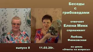 Ответы на вопросы про грибы и лес. Беседы с Грибоведами  №8 от 11 марта 2020 года.