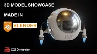 Sci Fi Droid Model Made In Blender | Model Showcase | #Blender3d
