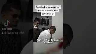 Sneako tries paying for n3ons shoes #sneako #n3on